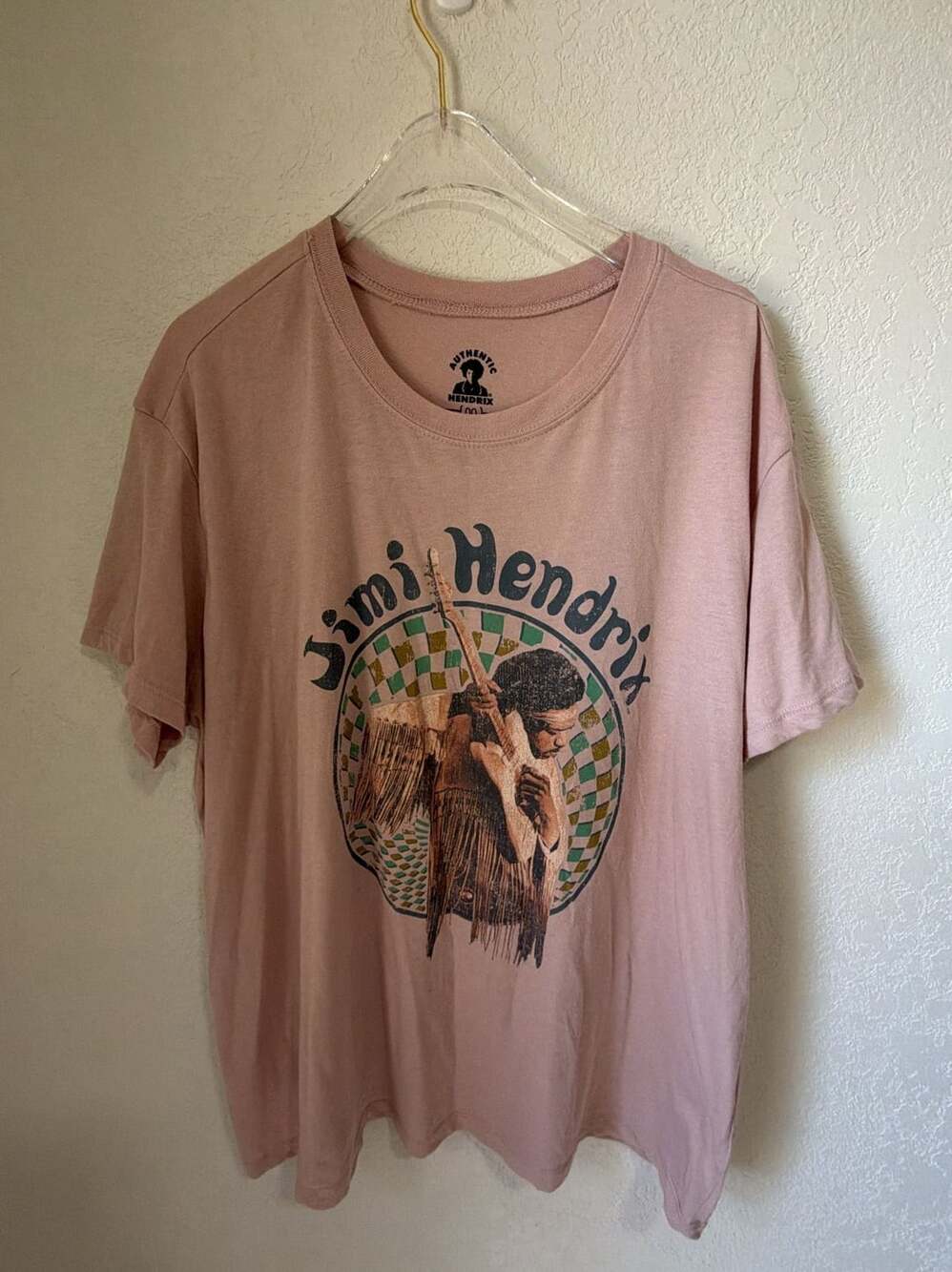 Authentic Hendrix Jimi Hendrix Are You Experienced T-Shirt Size 00 Pink